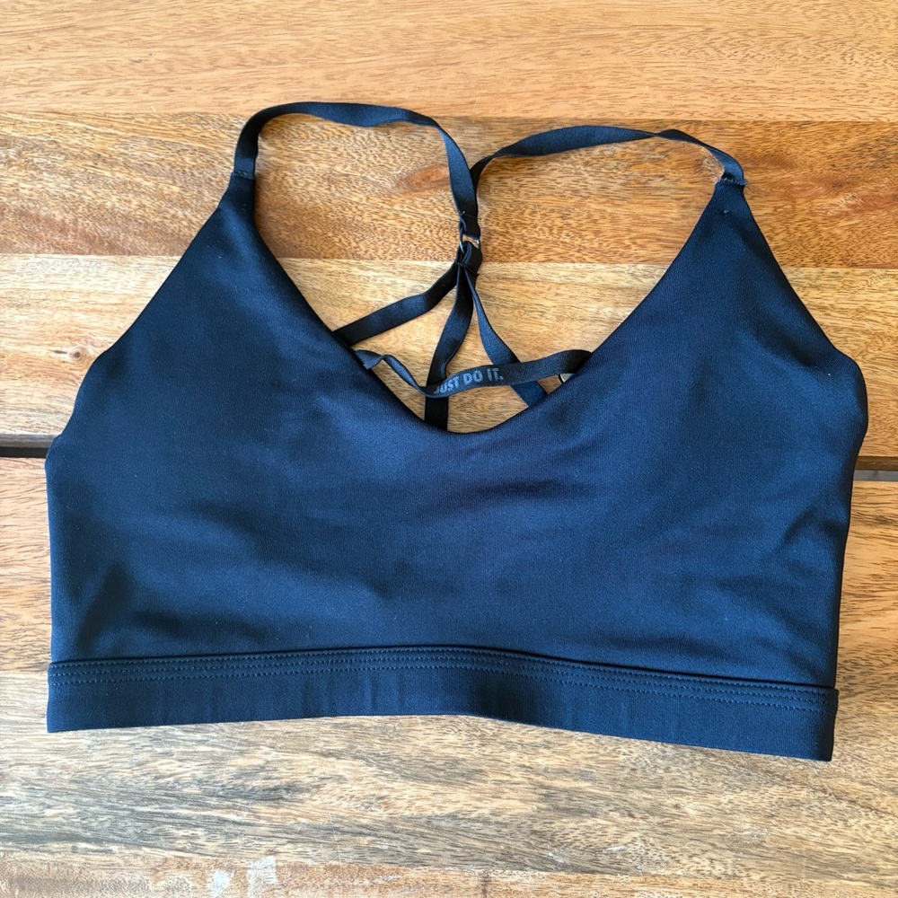Nike black Sports Bra with Criss-Cross Straps